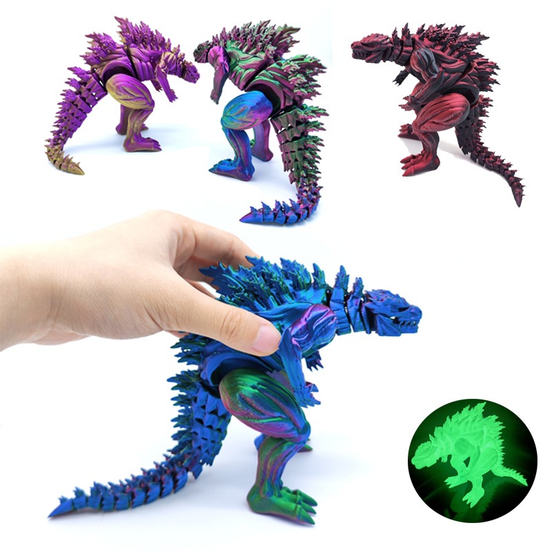 Gummy Candy - Action Figure di Dinosauro Muscoloso Stampato