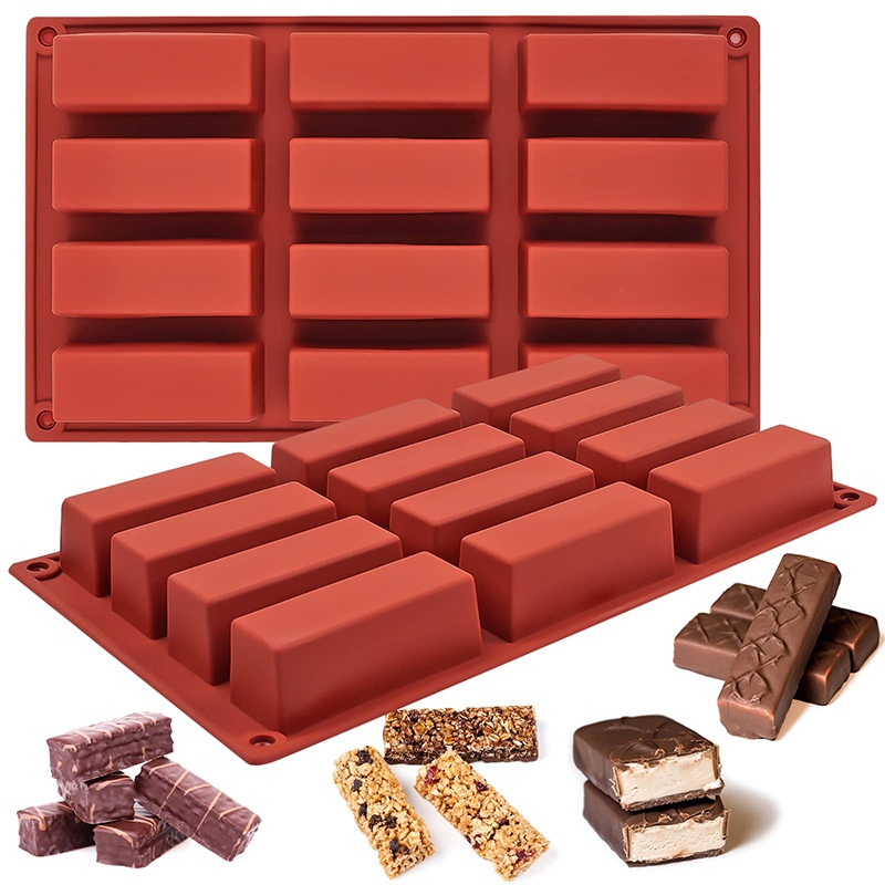 Protein Bar - Stampo in silicone rettangolare a 9/12